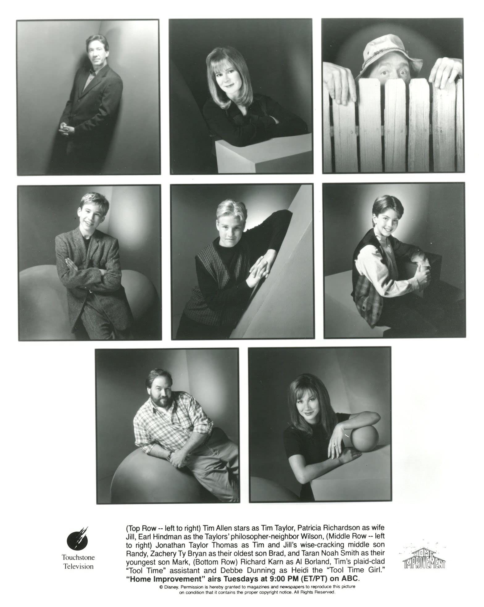 Jonathan Taylor Thomas Tim Allen Patricia Richardson 8x10 ORIGINAL Photo #B5107