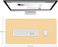 Vista 140 de Dapesuom Alfombrilla grande para mouse, alfombrilla de mouse para juegos extendida con bordes cosidos, alfombrillas de escritorio de tamaño completo