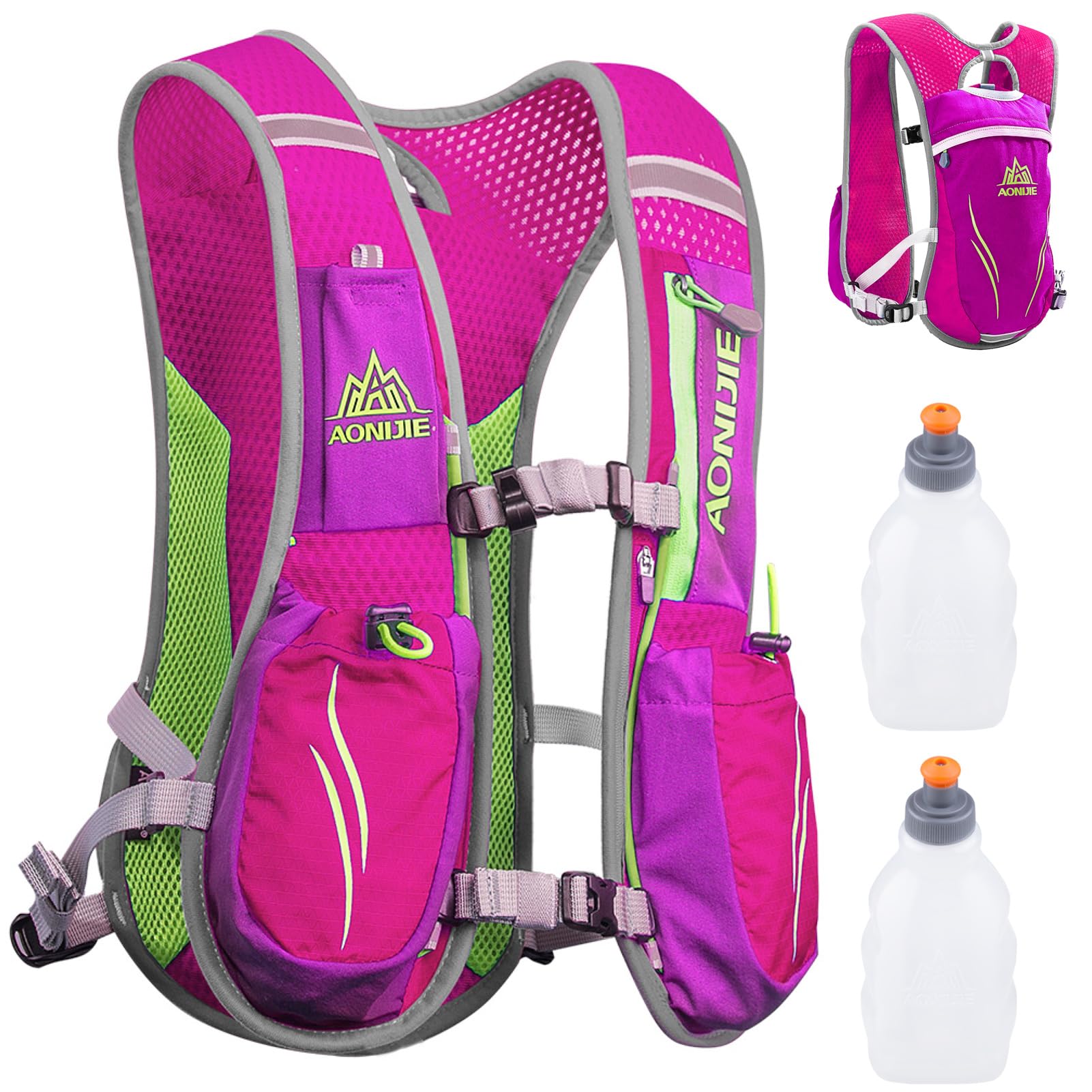 Azarxis Trinkrucksack 5L / 5.5L, Ultraleichter Laufrucksack, Trailrunning Rucksack, Hydrationspack für Laufen, Joggen, Wandern, Marathon