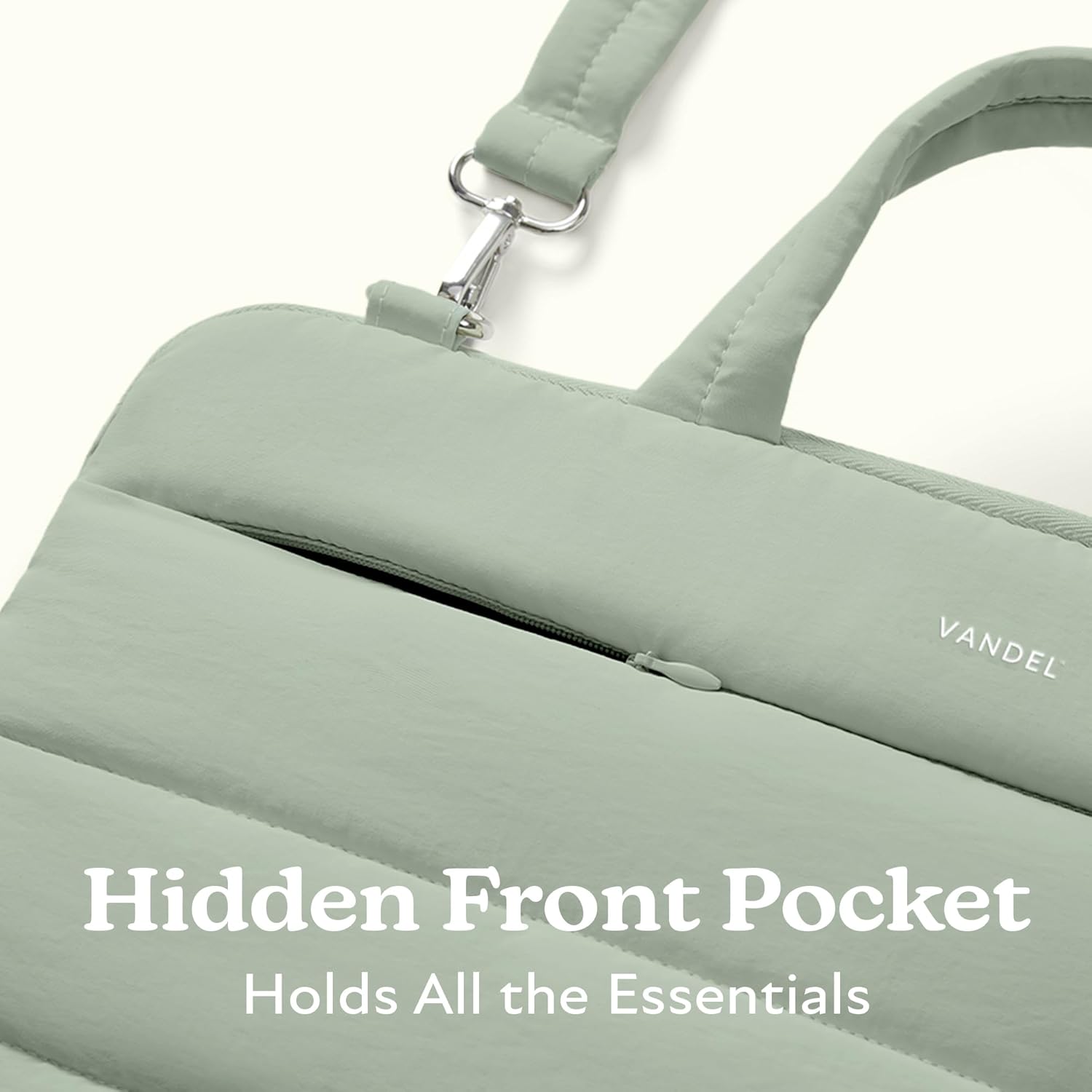 Vandel 13-14 inch Laptop Carrying Case Sleeve with Strap, Shoulder Bag with Handle, 14 in Laptop Computer Bag for Women, MacBook Air 13 Inch Carrying Case, MacBook Pro 14 in HP Messenger Carrier - Image 4