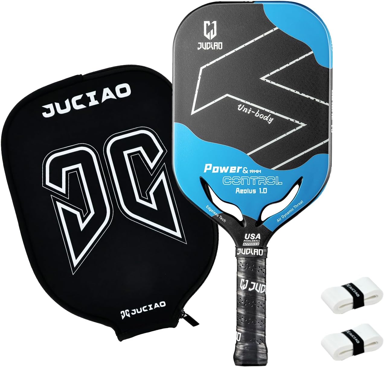 Pickleball Paddle - USAPA Approved T700 Carbon Fiber Pickleball Racket 19MM Thermoformed Pickle Ball Paddle for Power & Control