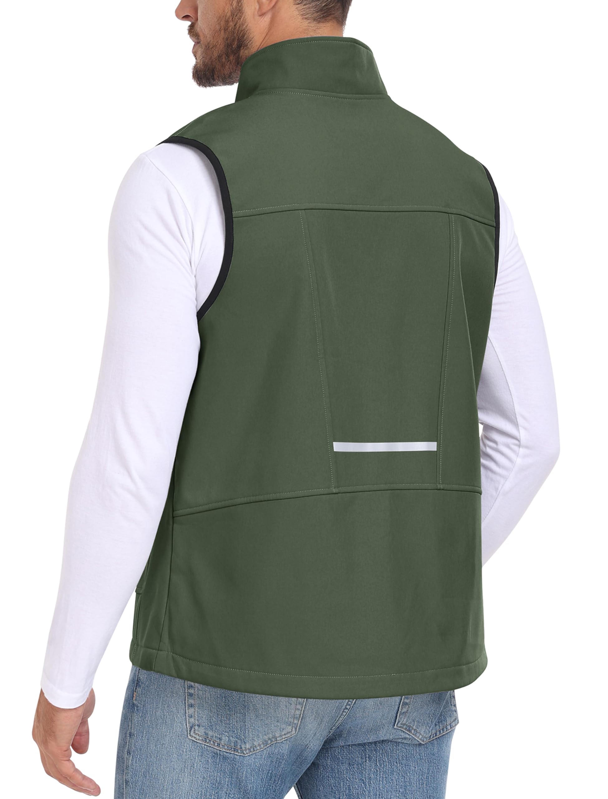 MoFiz Gilet da Uomo Giubbotto Senza Maniche Leggero Gilet da Lavoro con Zip