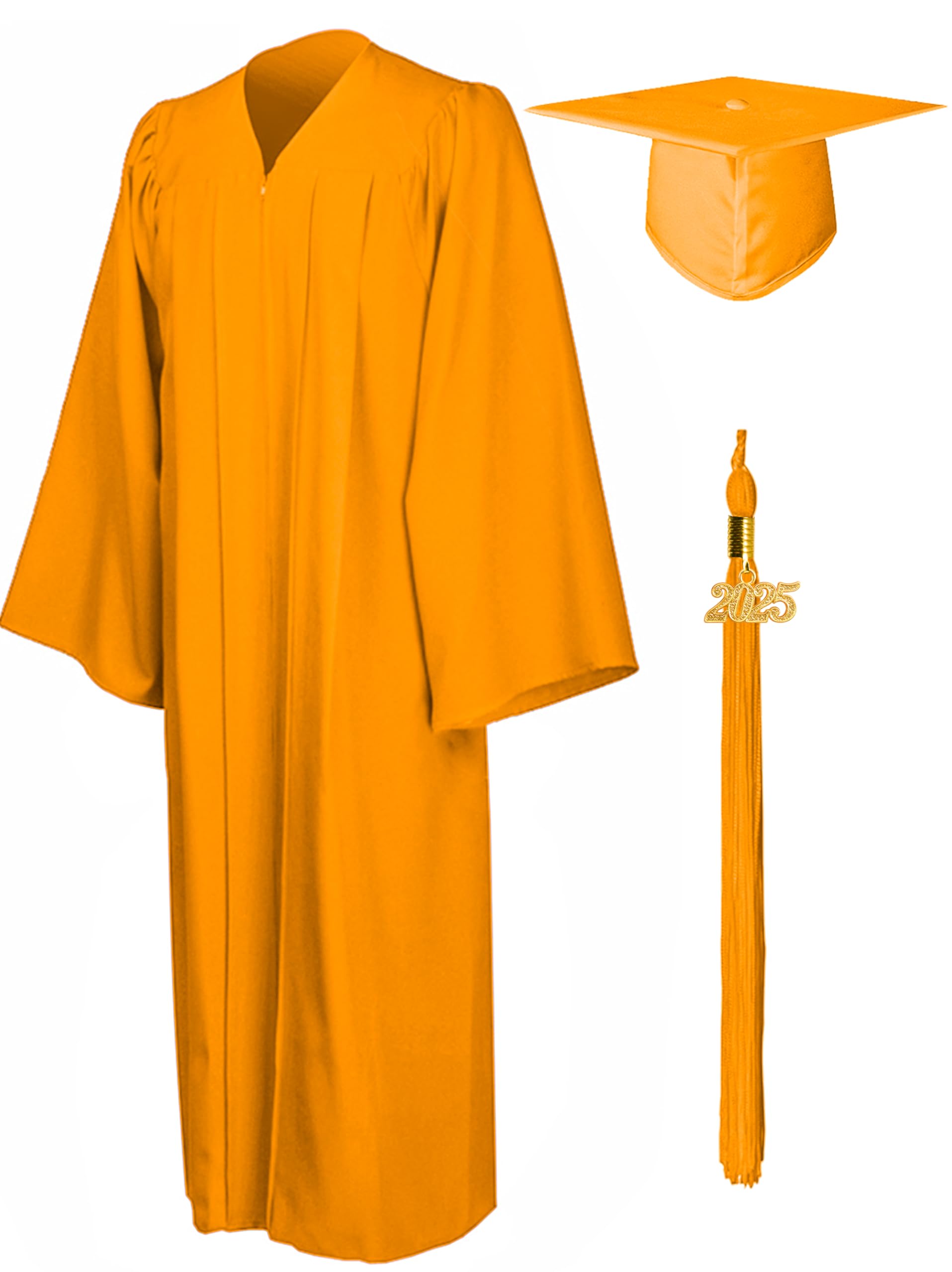Snapklik.com : GraduationMall Matte Graduation Gown Cap Tassel Set 2025 ...
