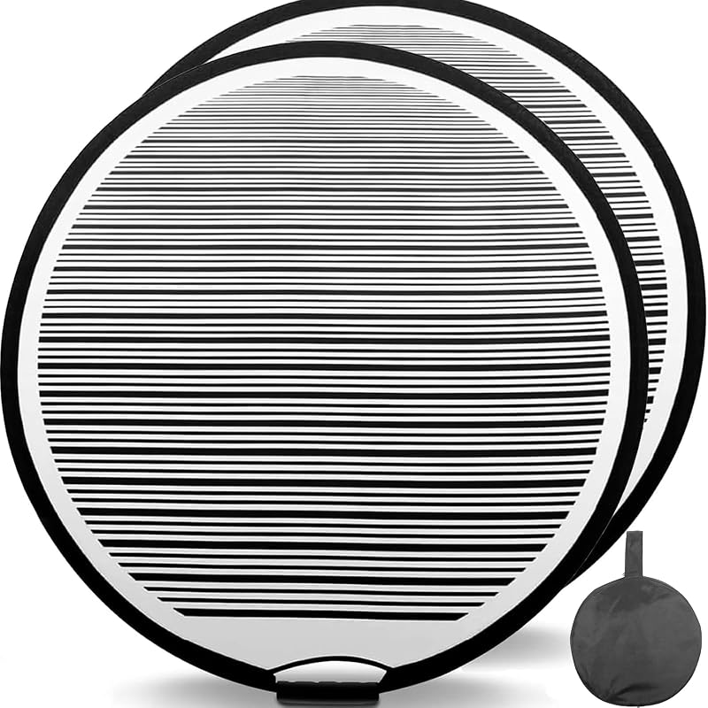 Refletor para Identificação de Amassados HiYi Dobrável em Aço, 69,9 cm, para Reparo de Carroceria, Pacote com 2