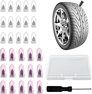 selante de pneu,ERYUE Kit de reparo de pneus, 30 peças, pregos de borracha para reparo de pneus, kit de reparo de pneus a vácuo para carros, motocicletas, caminhões, tratores, ônibus