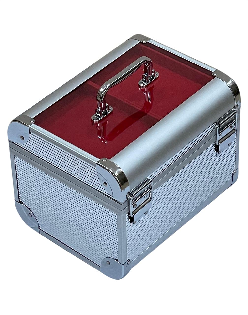 Adson Professional Beauty Makeup Cosmetic Vanity Case/Box (Silver) - Image 5 thumbnail