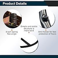 Vista 6 de Base de anillo giratorio redondo reclinable de tamaño extra grande de 27 pulgadas para kits de reemplazo de sillas de sofá