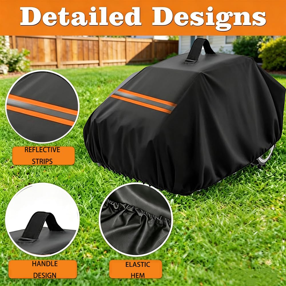 Abri Robot Tondeuse pour Sunseeker X7, Protection UV Coupe-Vent Imperméable Housse pour Tondeuse Robotisée