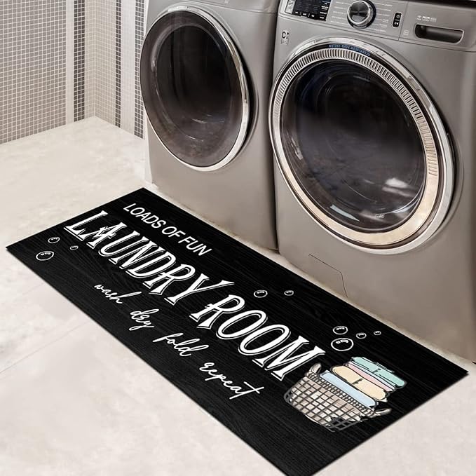 GETITEZY Laundry Room Rug Non Slip Laundry Mat for Laundry