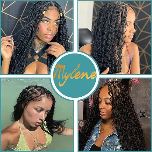 Miniatura 6 de Extensiones de cabello humano virgen brasileño ondulado para trenzar sin trama, sin procesar, extensiones de cabello humano virgen brasileño húmedo