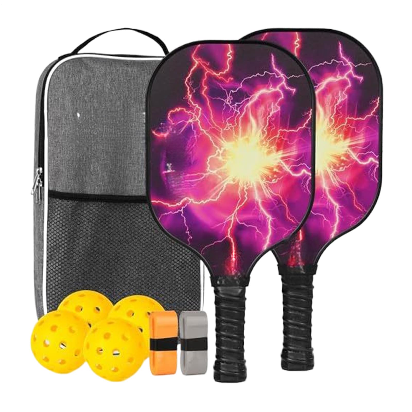 Racchetta da Pickleball Set di Racchette da con Palla | Sportivi Leggeri ed Ergonomici da per Uomini e Donne adatti ad Uso Indoor ed Esterno