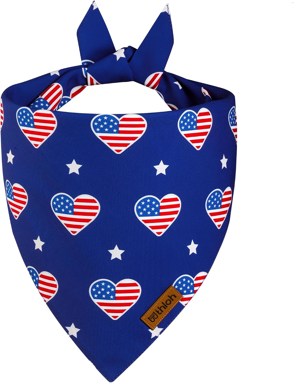 4th of July Dog Bandanas - 2 Pack Reversible American Flag Pet Scarf for Boy and Girl | Premium Durable Fabric | USA Patriotic Bandana for Small Medium Large and Extra Large Dogs (Small) image 5