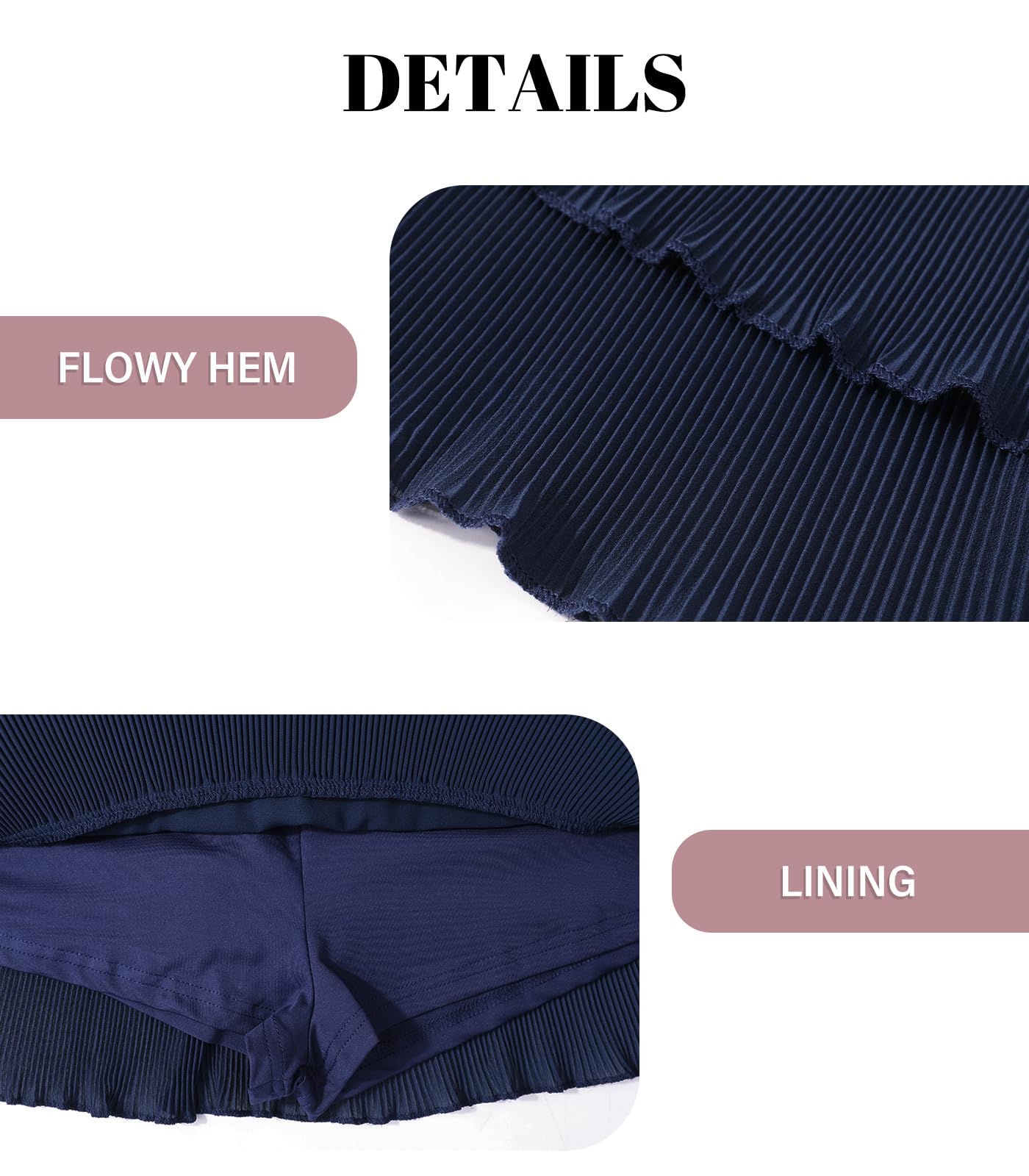 Genfien Falda de Volantes para Mujer Falda Pastel Capas Chiffon Talle Alto Elástico Falda Corta Boho Verano con Forro