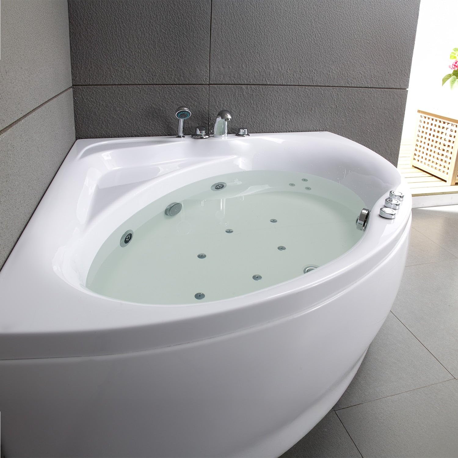 SPALINA Maldives Jets - Bañera de hidromasaje Clásica L. 135 x l. 135 cm