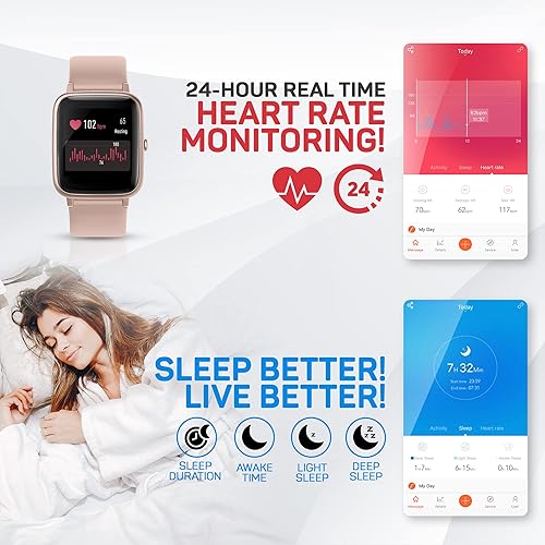 Miniatura 10 de OCTANDRA Inspire VeryFit - Reloj inteligente con respuesta de llamadas con Bluetooth integrado, de 1.95 pulgadas, ritmo cardíaco, saturación de