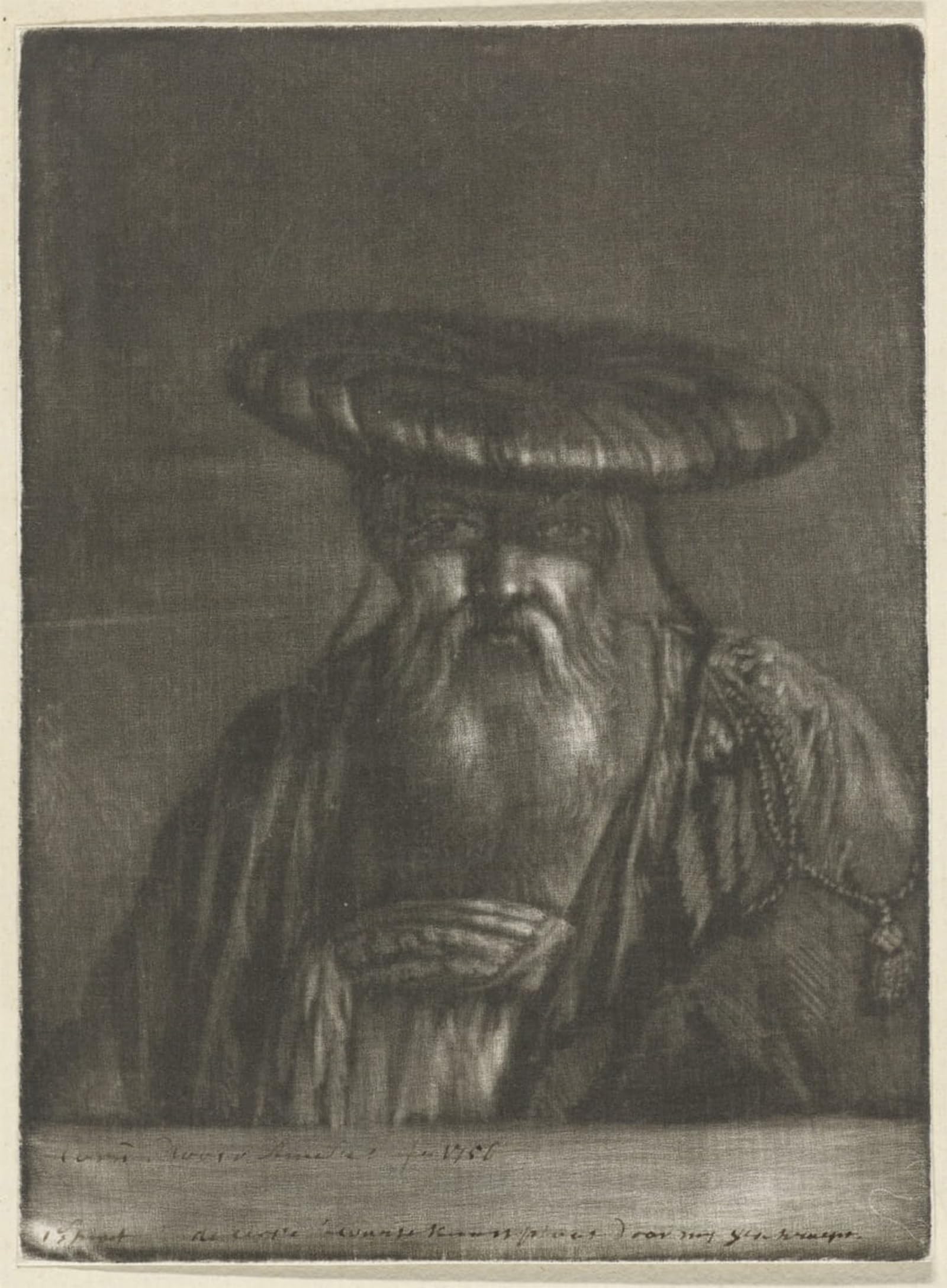 POSTERIIk Famous Animal Posters Vintage Picture Oriental man by Cornelis Ploos van Amstel signed by artist Modern Wall Decor for Home Decor 60x90cm