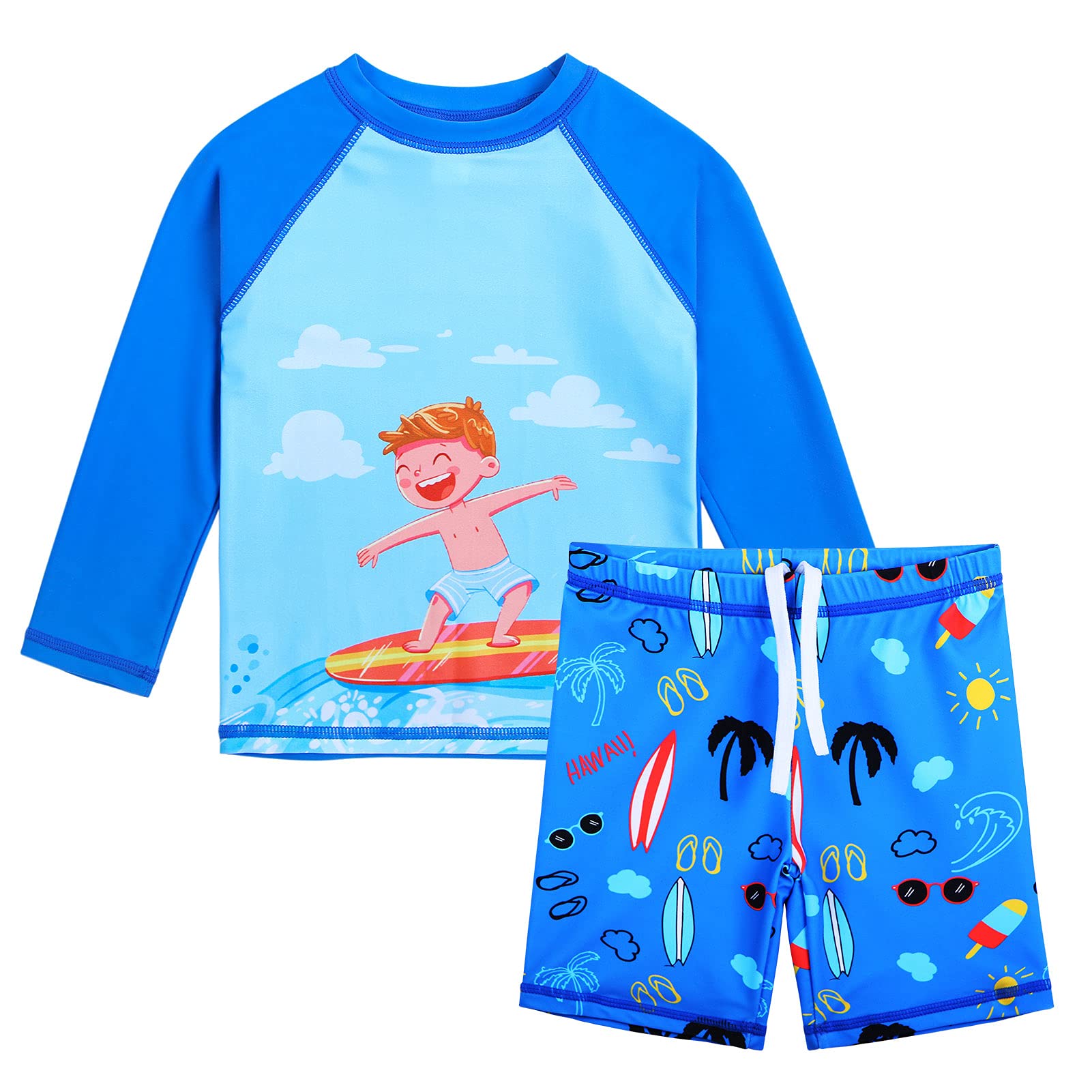 XFGIRLS Baby Boys Swimsuit Toddler Sunsuit UPF 50+ Sun Protection One Piece Beach