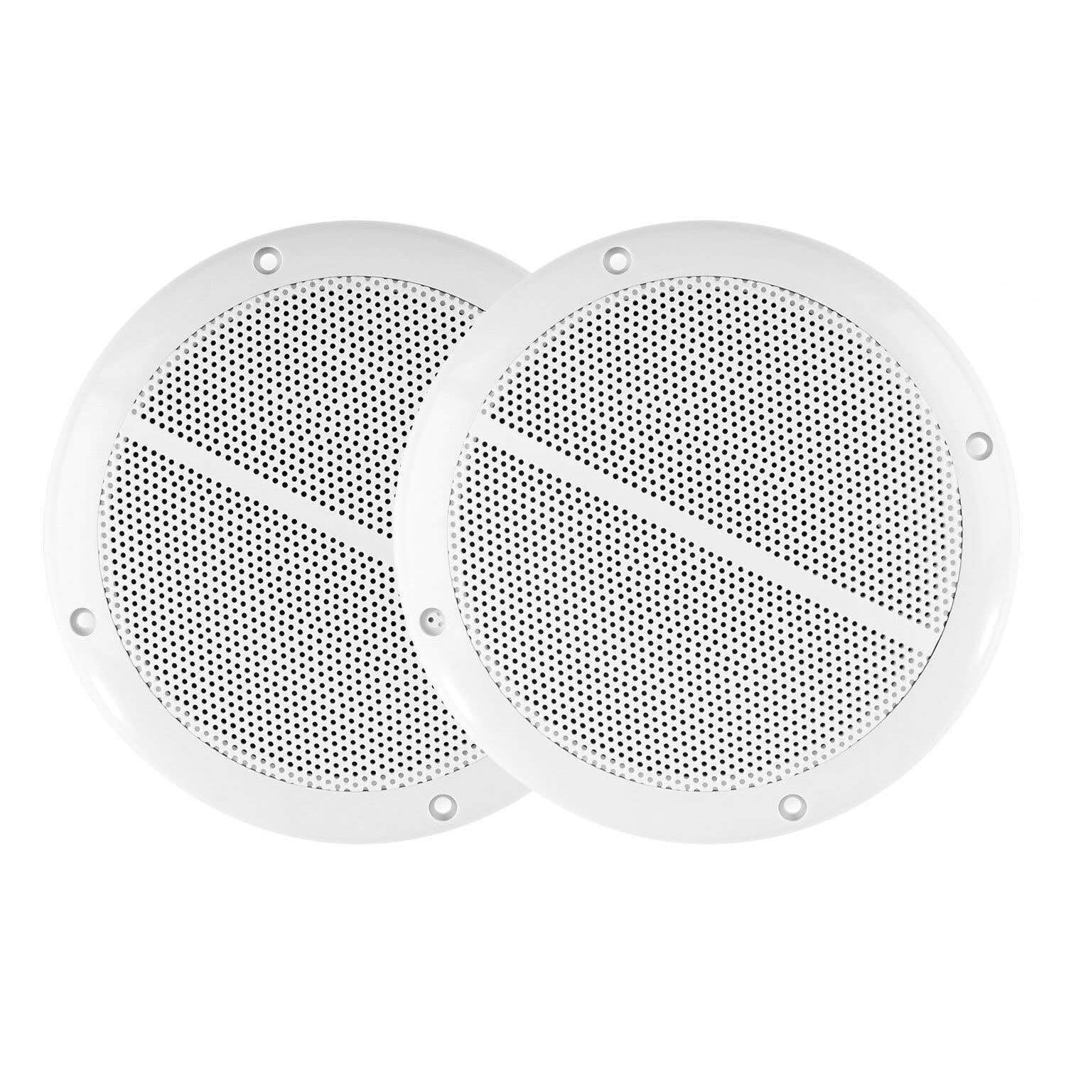 Vonyx MSV50 Marine-Lautsprecher-Set Spritzwassergeschützt 200 Watt 6,5 Zoll Weiß