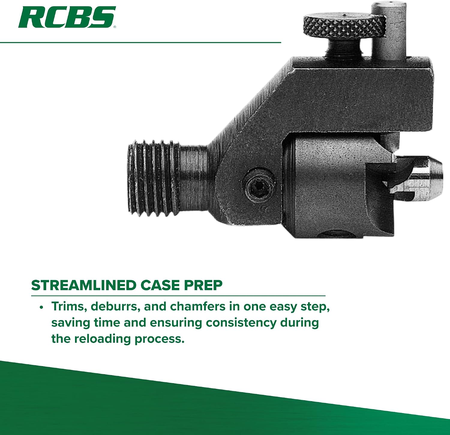 RCBS Trim Pro 3-Way Cutter .22 Cal, Case Trimmer with Chamfering and Deburring for .22 Caliber Cases