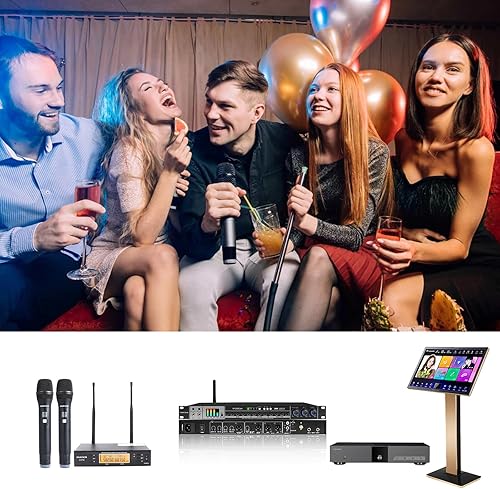Miniatura 2 de 2025 InAndOnkod Nueva Máquina de Karaoke China KV-V5 MAX Reproductor de Karaoke, con Micrófono Inalámbrico y Mezclador, Pantalla Táctil Capacitiva