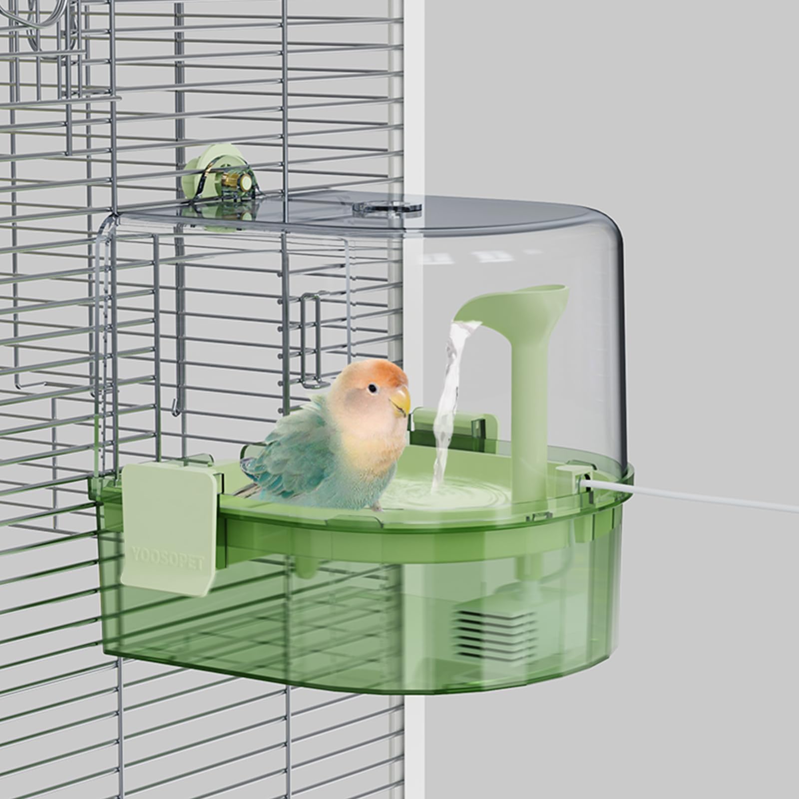 Amazon.co.jp: 鳥の水浴びUSB 水循環式 ケージ用バードバス - 吊り下げ