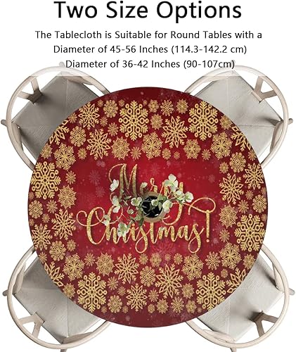 Vista 75 de cfpolar Mantel redondo ajustable de verano, hojas de palma tropical, borde elástico, mantel redondo lavable para uso en interiores y exteriores, se