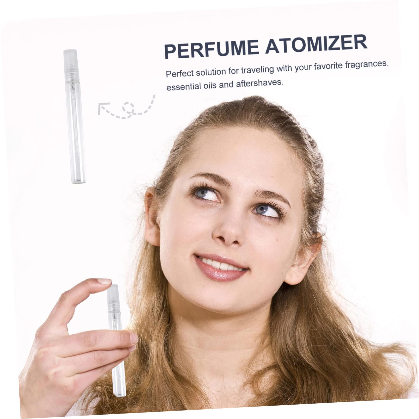 36pezzi Flacone di Profumo Vuoto Trasparente in Vetro da Contenitore Spray per Campioni di Profumo Riutilizzabile e Facile da Riempire