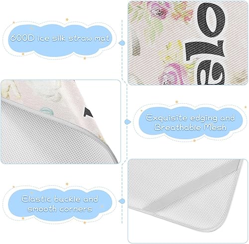 Miniatura 6 de Custom Farm Animals Pig Dog Crib Mattress Protector Pad for Boys Girls Baby Ice Silk Mat Bed Crib Mattress Protector Cooling Mattress Topper for