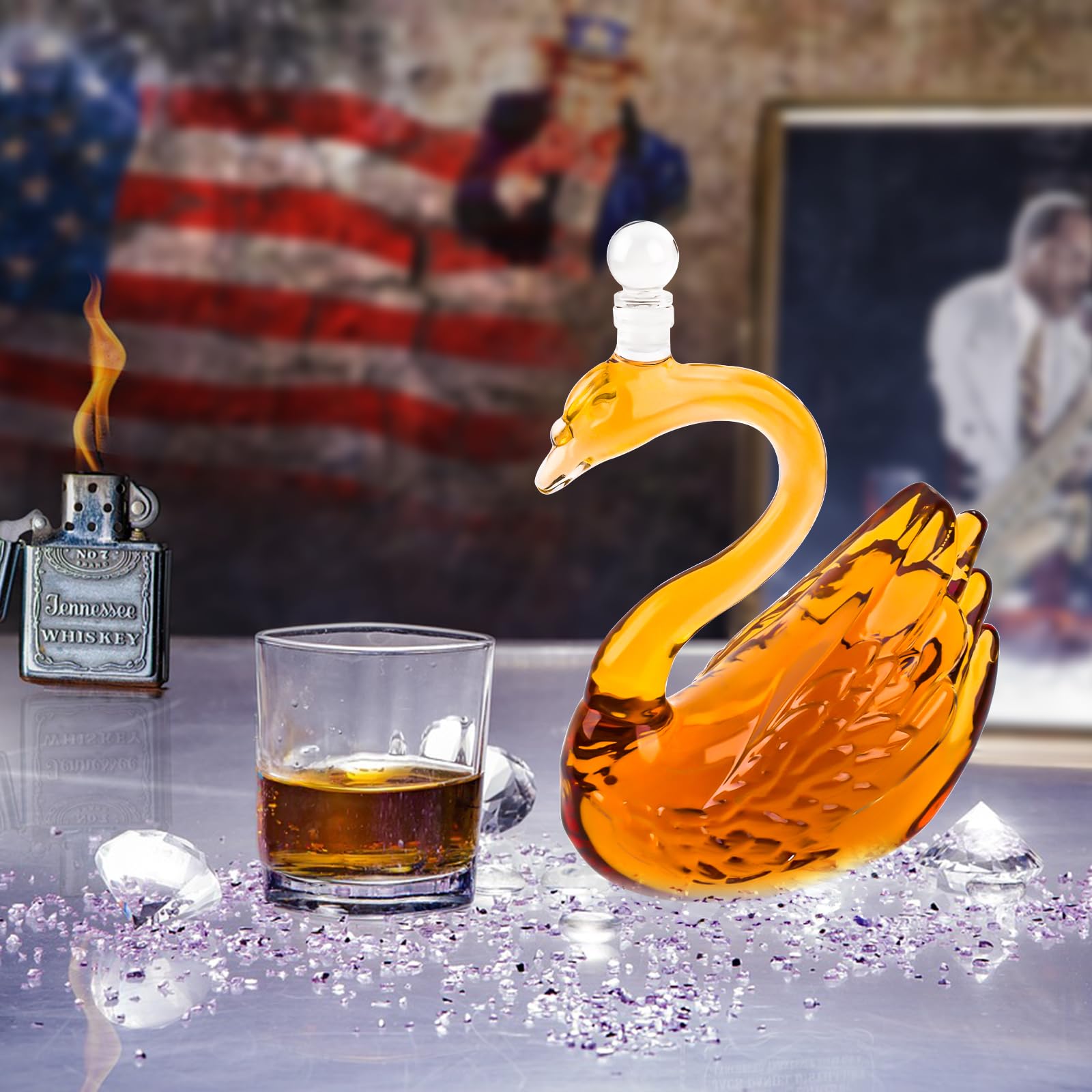 Amazon.co.jp: ウィスキーデカンタ 白鳥 : ホーム＆キッチン