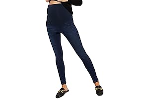 Womens Super Stretch Secret Fit Maternity Jeans, Indigo Blue