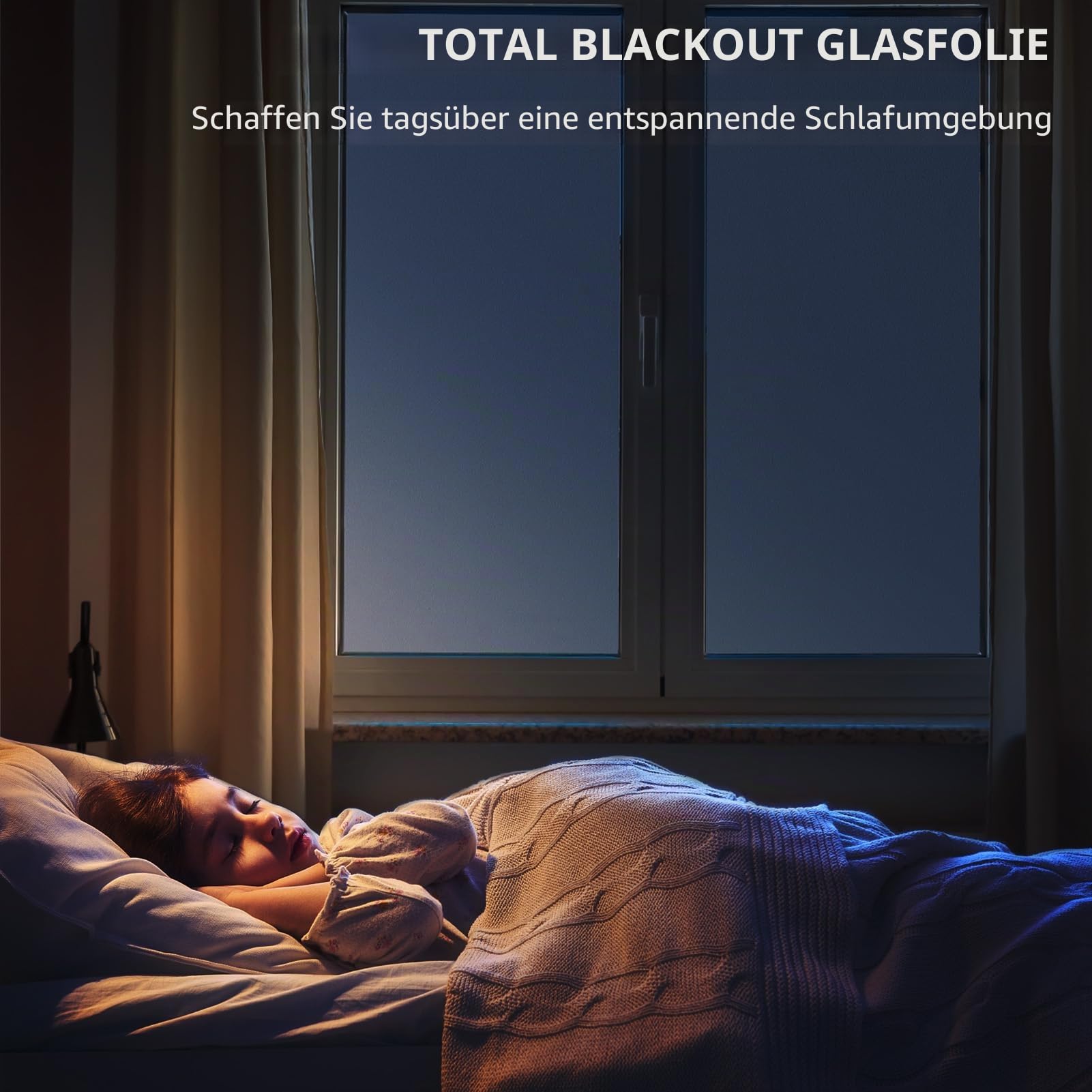 Fensterfolie Blickdicht Sichtschutzfolie, Weiß, 90x300cm