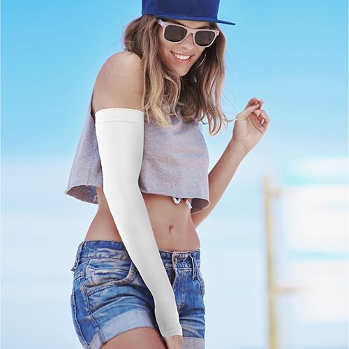 Miniatura 10 de GOUNOD Mangas de enfriamiento con protección solar para los brazos con orificios para el pulgar, jardinería, deportes al aire libre, entrenamiento,