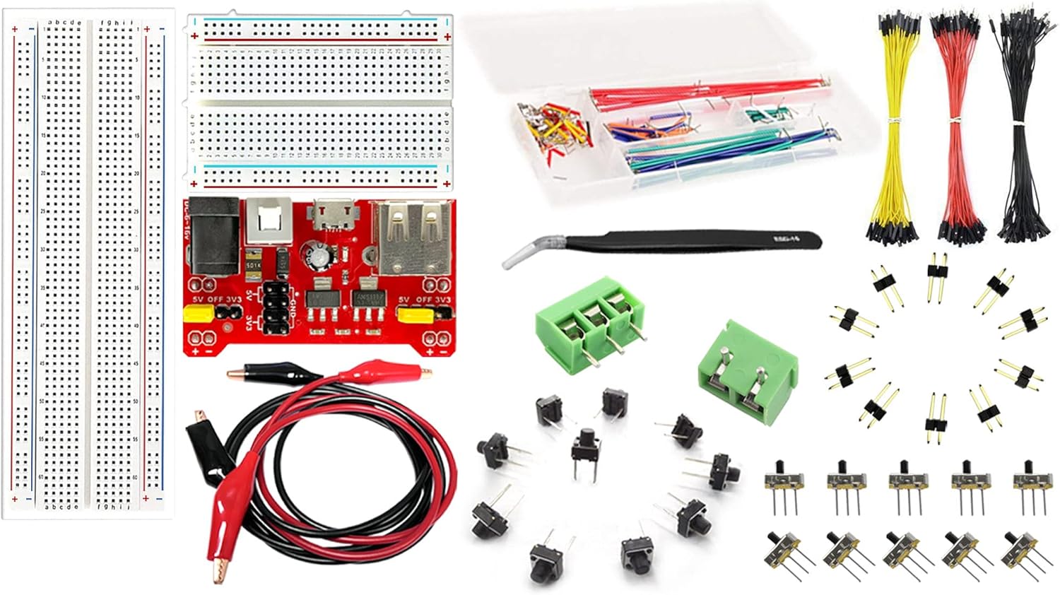 MakerSpot Breadboard Connection Kit 400point and 830point w