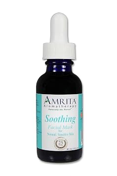 AMRITA Aromatherapy Soothing Facial Mask For Sensitive to Normal Skin - Blended with Premium Therapeutic Quality Essential Oils - SIZE 30ML