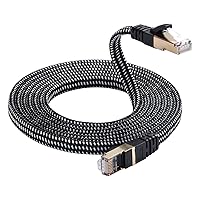 Vista 6 de Cable Ethernet Cat 8 de 10 pies, Cable de Red de Alta Velocidad con Conectores RJ45 para Impresora, Router, Consola