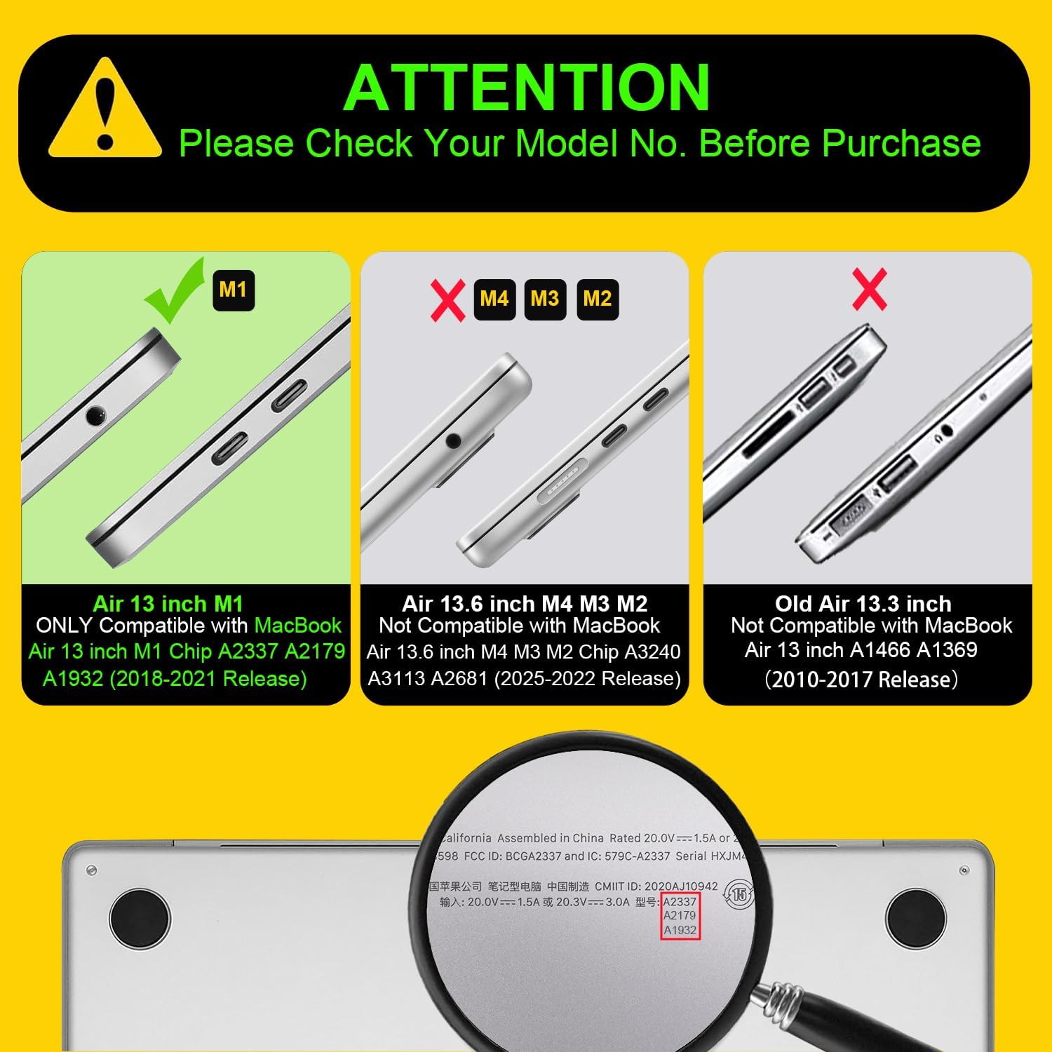 Compatible with MacBook Air 13 Inch Case 2018 2019 2020 2021 Release A2337 M1 A1932 A2179 Touch ID, Plastic Hard Case Keyboard Cover Screen Protector for Mac Air 13 M1, Tropical Blue Flowers