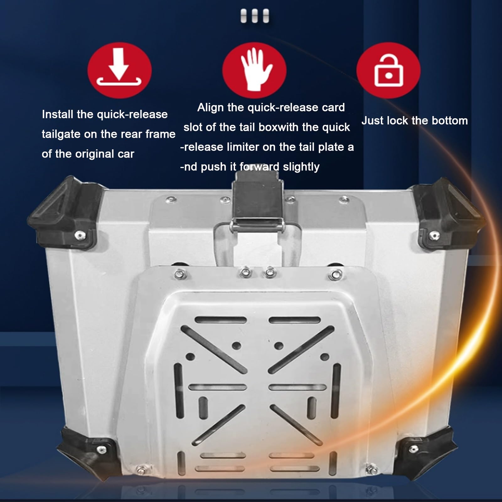 Bauletto Moto Retrò Impermeabile 40x30x27cm - Valigia Per Casco Con Serratura A Combinazione - Foto 9