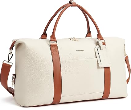 BOSTANTEN Weekender Bags for Women Genuine Leather Duffle Overnight Bag