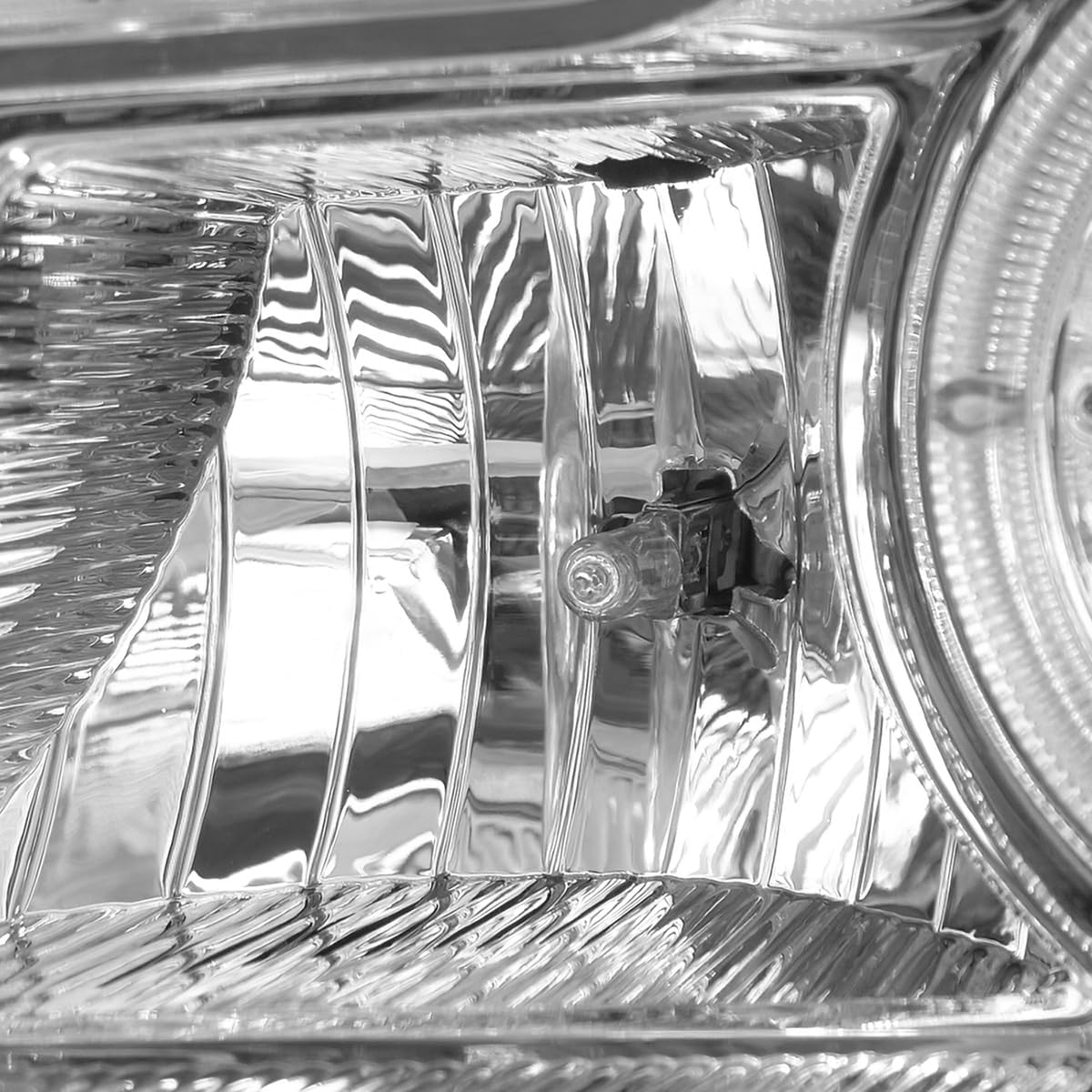 SPEC-D TUNING Chrome Halo Ring Projector Headlights + Chrome Corner Lights Compatible with 1998-2000 Ford Ranger, Left + Right Pair Headlamps Assembly