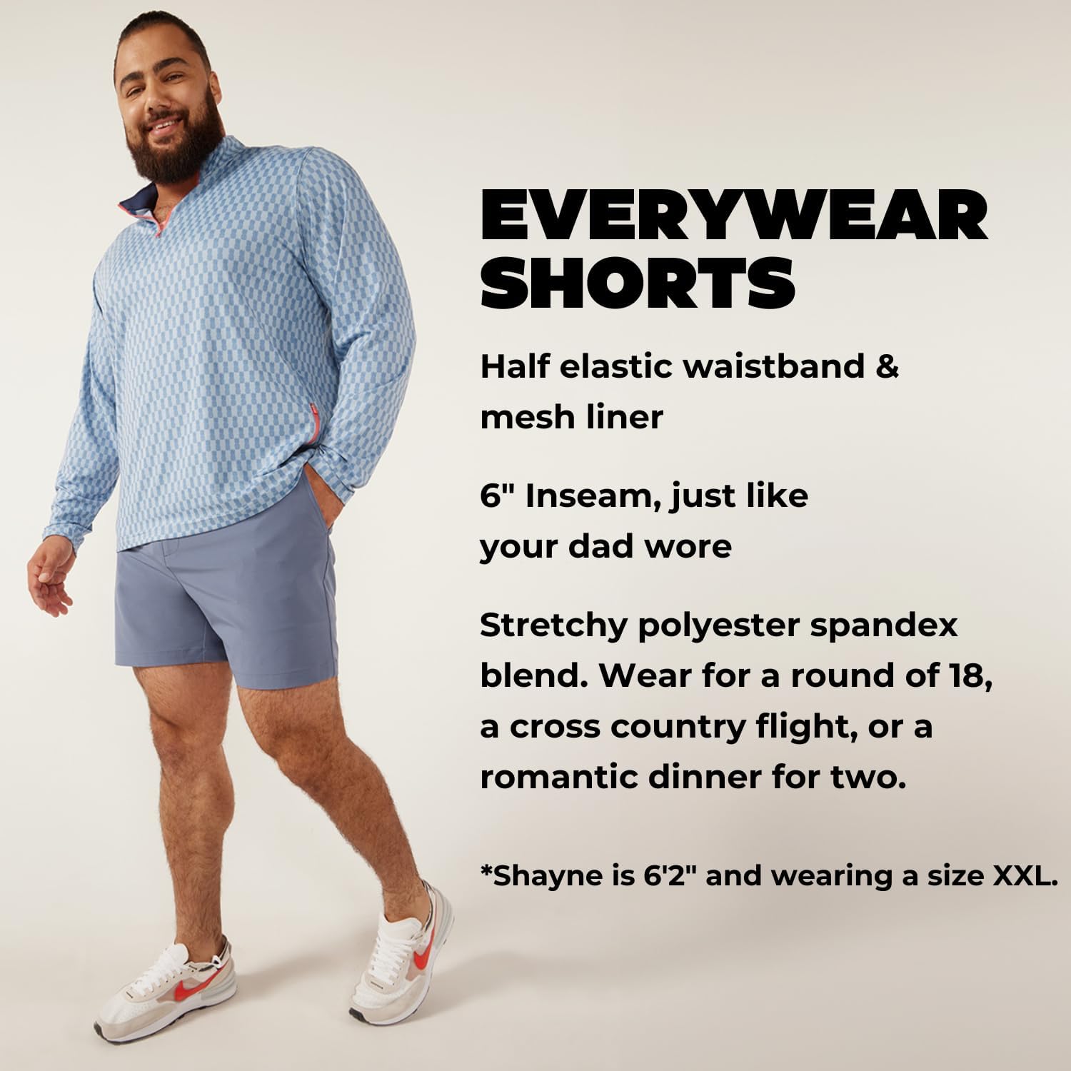 Chubbies Everywear Men’s Shorts – Mens Shorts Casual 6in Inseam, Elastic Waist, Water-Resistant, Zipper Pocket - Image 4