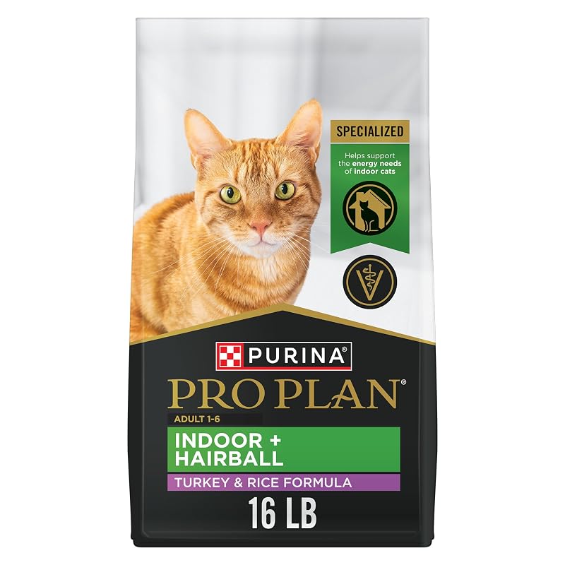 Ração seca para gatos adultos de ambiente interno com peru Purina Pro Plan 7,26 kg