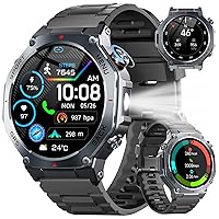 Smartwatch Uomo, 1,43" HD Orologio Smartwatch Uomo con Chiamata Bluetooth,Militari