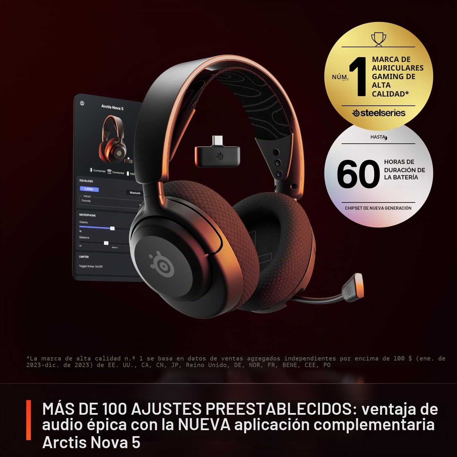 SteelSeries Auriculares con Micrófono Negro