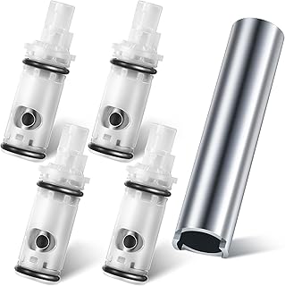 3 Pcs Faucet Cartridge Replacement Kit Compatible with Moen 1224 1224B Cartridge Retainer Removal Tool for Double Handle Tub Shower, Faucet Bathtub Valve Repair
