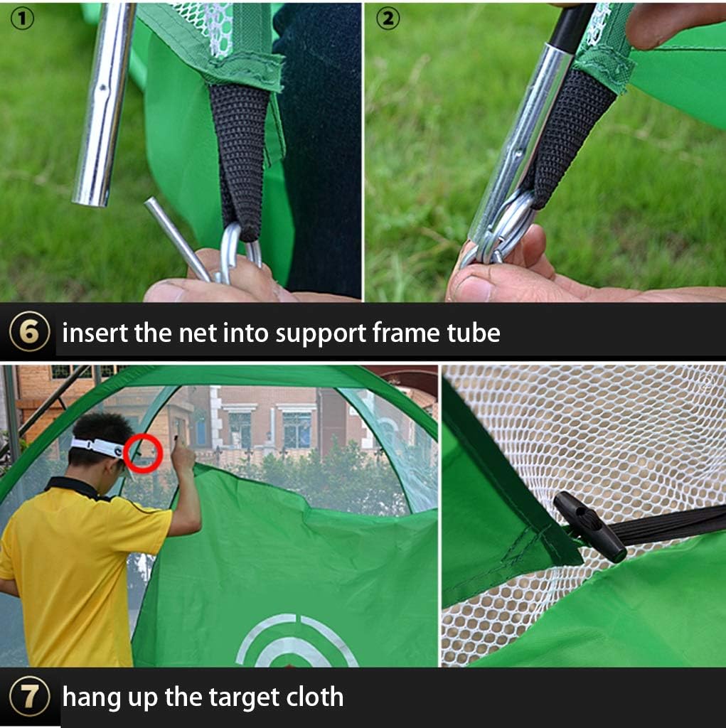 YOT Golf Practice Net 78.755.1'' and 11878.7'' Golf Hitting Nets Driving Net Range Golf Training Aids Home Driving Range Golf with Carry Bag Suit for Indoor Outdoor Backyard : Sports & Outdoors