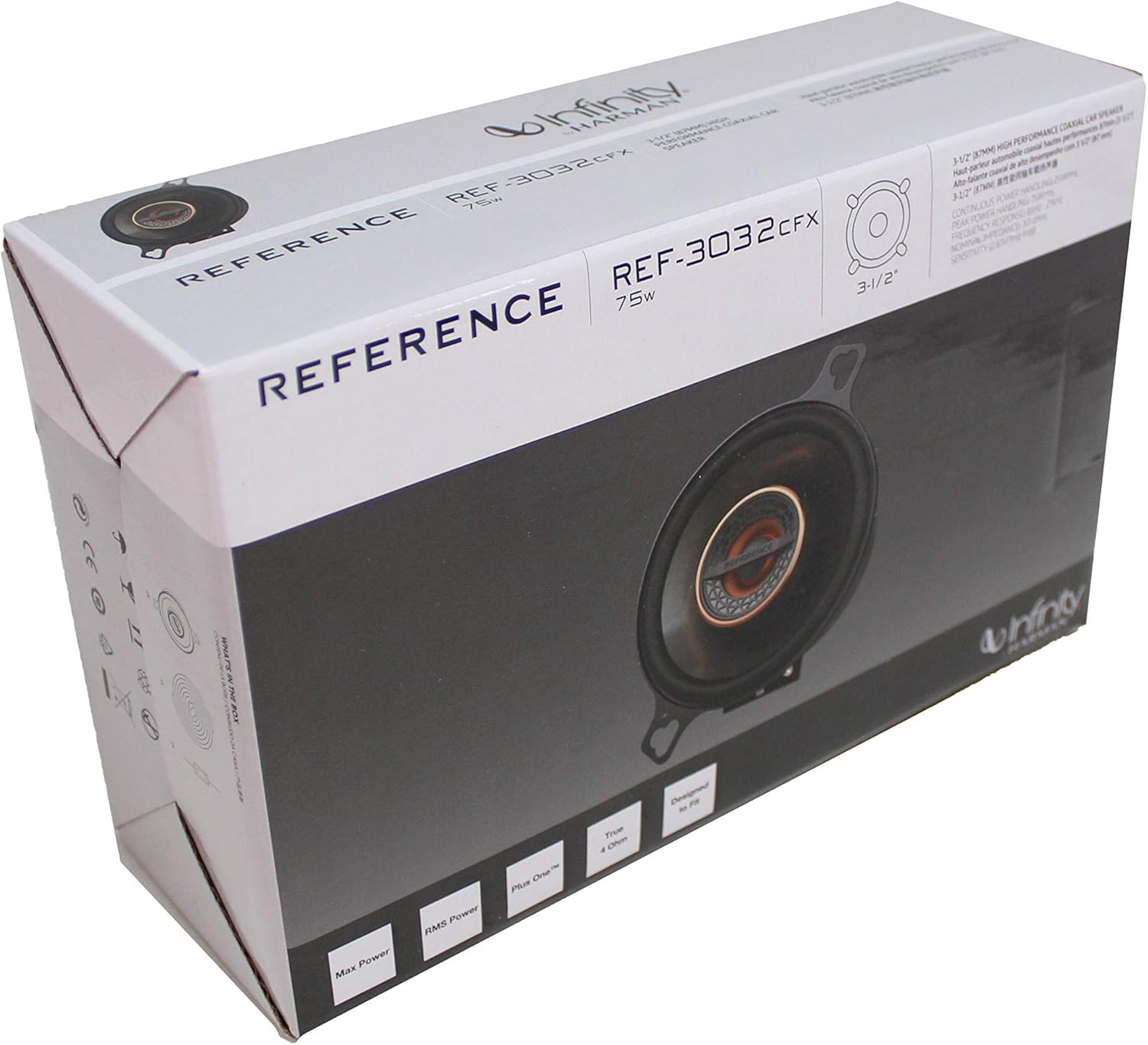 Infinity - Two Pairs of REF-3032CFX Reference 3.5 Inch Two-Way car Audio Speakers