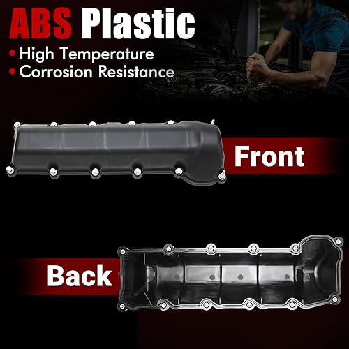 Miniatura 5 de MITZONE Cubierta de válvula lateral izquierda con gaskte y pernos compatible con Dodge Ram 1500 Durango Dakot Jeep Commander Grand Cherokee 4.7L V8