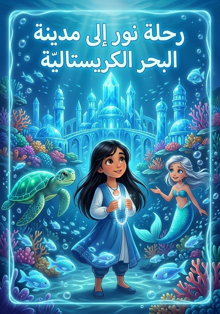 ‫رحلة نور إلى مدينة البحر الكريستالية: مغامرة خيالية تحت الماء عن الشجاعة والنور الداخلي (رحلات نور Book 4)‬ (Arabic Edition)