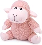 Tiny Heart Sheep Animaux farcis, peluche de mouton Jouet d'agneau Mignon animal doux farci Agneau Enfants Garçons et filles Cadeau Maison Décor Jouets d'agneaux blancs mignons (position assise)