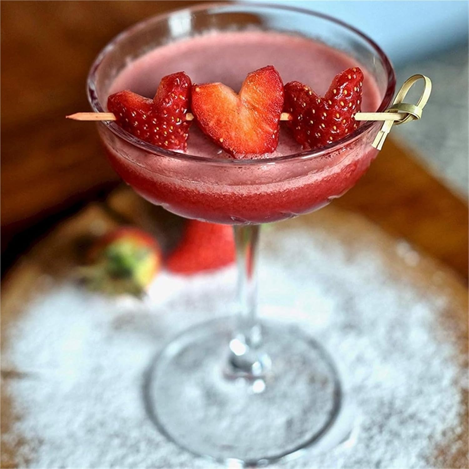 Cocktail Picks 900pcs Bamboo Cocktail Picks Toothpicks Skewers For Appetizers 4 Inch